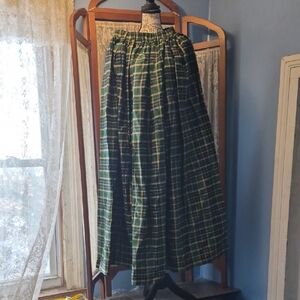 Plaid Woman's Irish Style Green Skirt